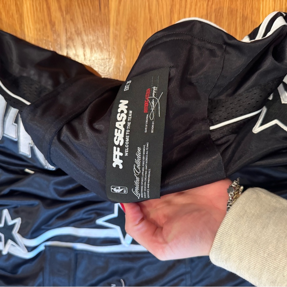 Off Season NBA Nylon Track Pant in Black Los Angeles - Picture 13 of 16